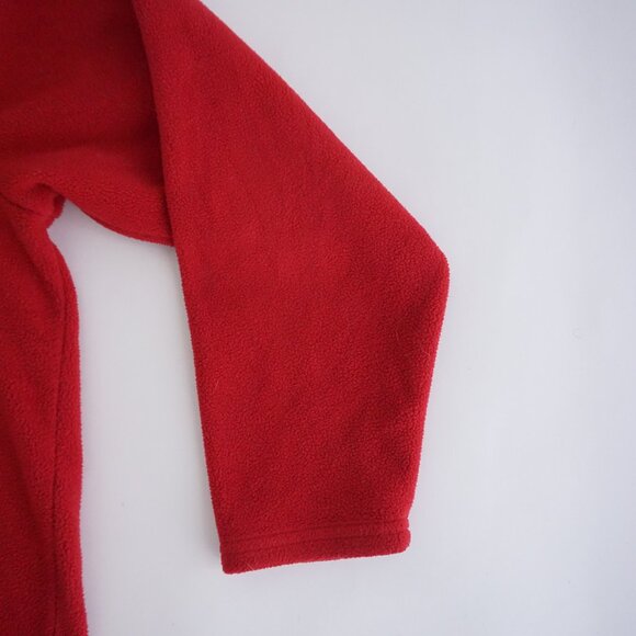 Vintage L.L. Bean Red Fleece Snowflake Trim Pullover Cabincore Après Ski L - Picture 4 of 9